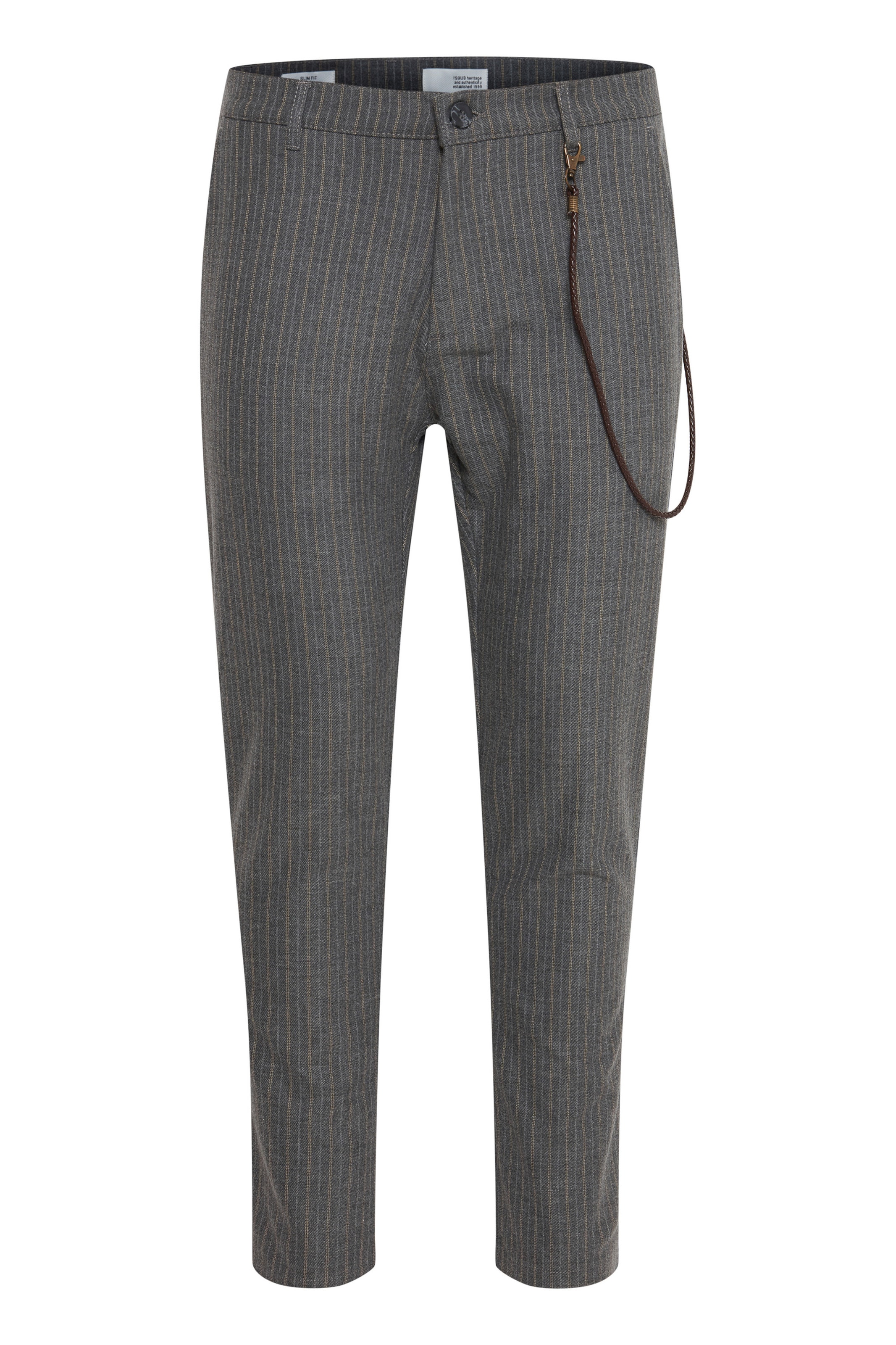 !Solid Chino 'TRAVIS' in Grijs: voorkant