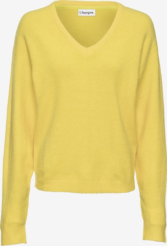 Pullover extra large di bonprix in giallo: frontale