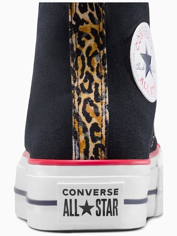 Sneaker alta 'Converse Chuck Taylor All Star Lift Platform Leopard' di CONVERSE in nero