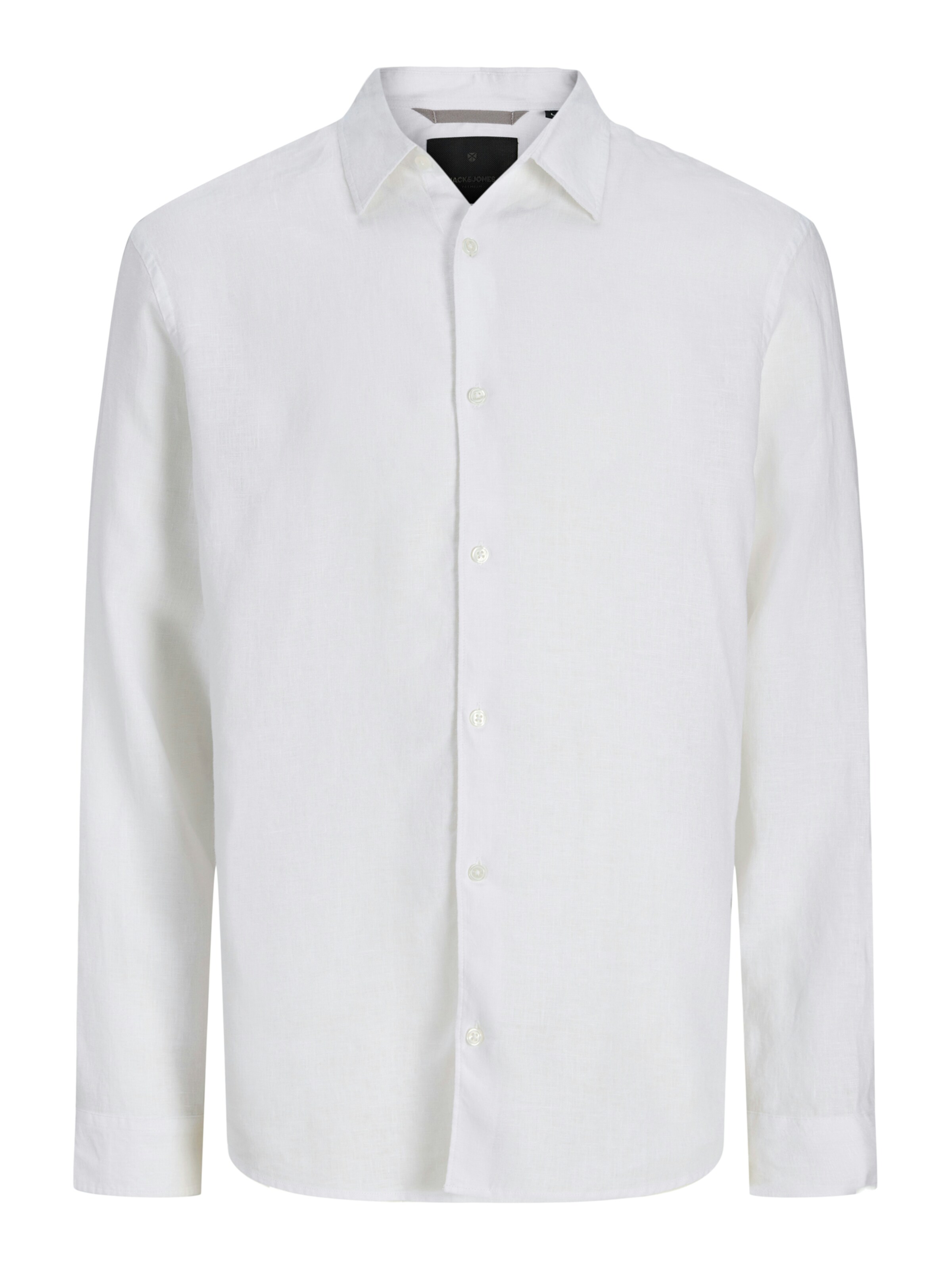 Chemise 'JPRBLALAWRENCE' JACK & JONES en blanc : devant