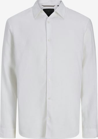 Chemise 'JPRBLALAWRENCE' JACK & JONES en blanc : devant