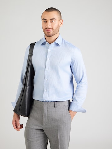 Michael Kors Slim Fit Риза в синьо: отпред