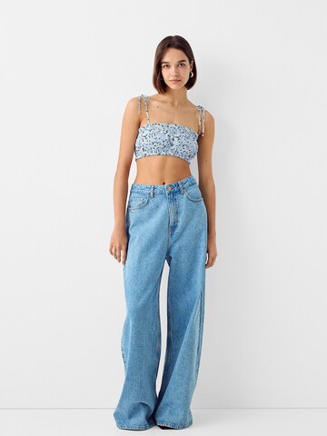 Bershka Top in Blau