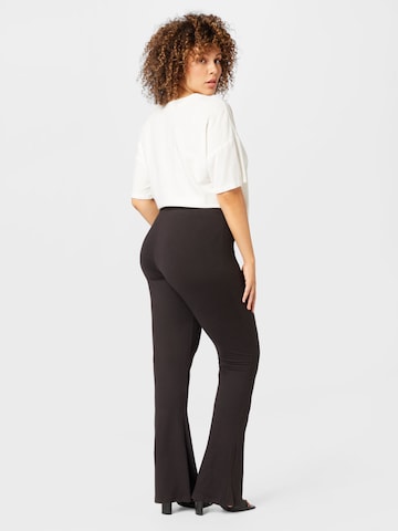 PIECES Curve Flared Broek 'NALA' in Zwart