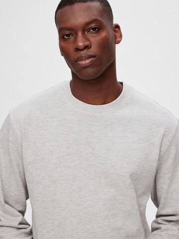 Sweat-shirt SELECTED HOMME en gris