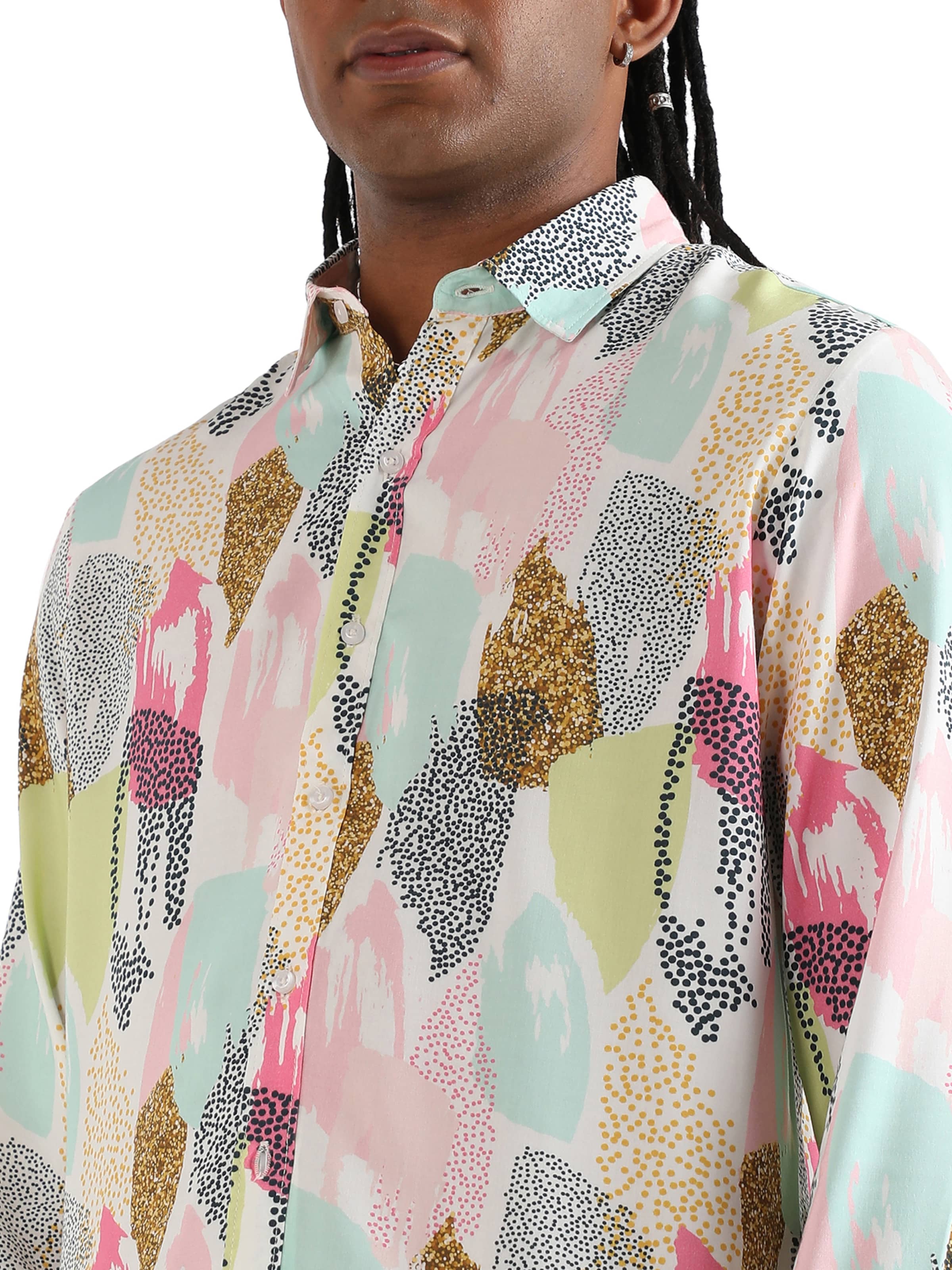 Campus Sutra Regular Fit Skjorte 'Jesse' i blandingsfarvet