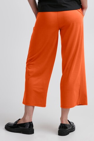 Wide Leg Pantalon à pince 'KATE' ICHI en orange