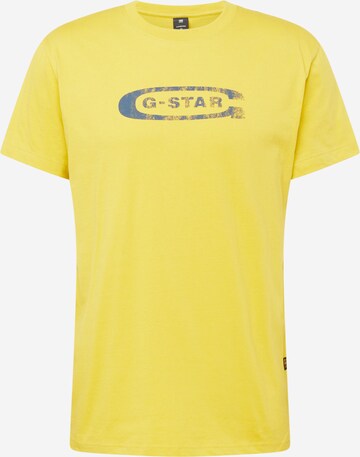 G-Star RAW Shirt 'Old School' in Yellow: front