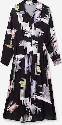 Robe-chemise 'PERCY' Desigual en noir : devant