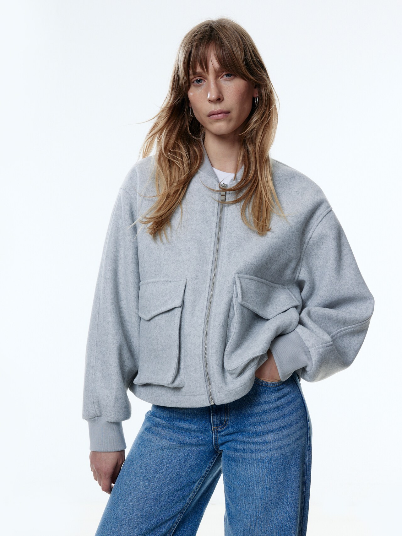 EDITED Produkte Jacke 'Monisha' graumeliert