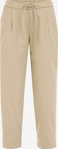 WE Fashionregular Hlače s naborima - bež boja: prednji dio