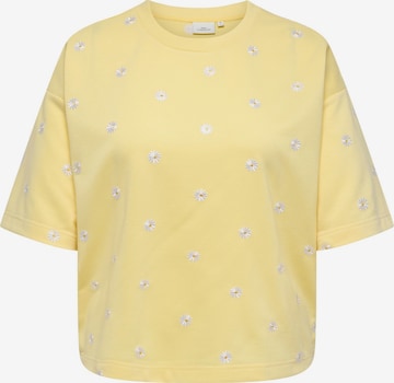 Felpa 'CARLUNA' di ONLY Carmakoma in giallo: frontale