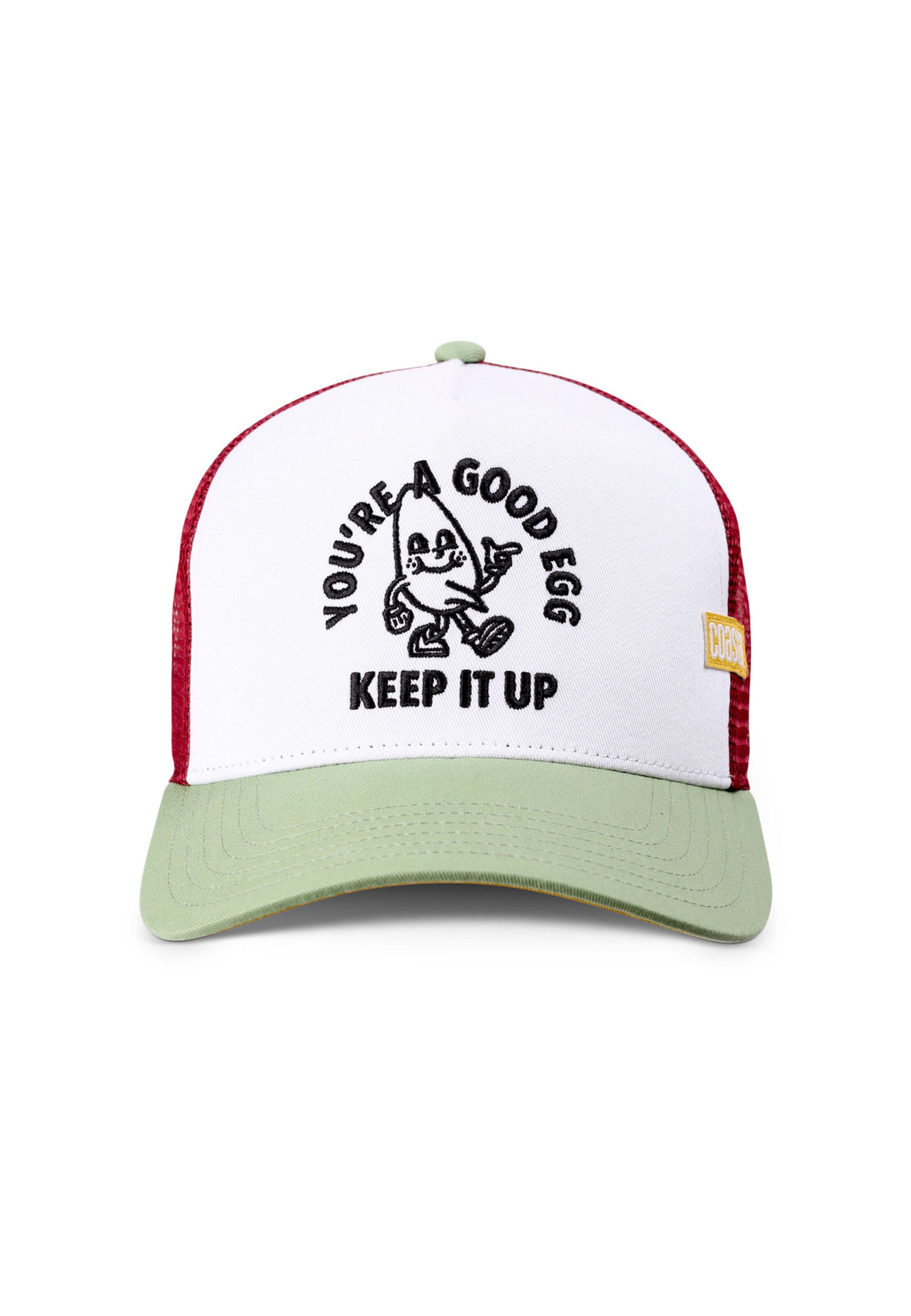 Coastal Cap 'You're Good Egg' in Weiß: Vorderseite