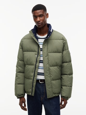 Tommy Jeans - Casaco meia-estação 'VAIL' em verde: frente