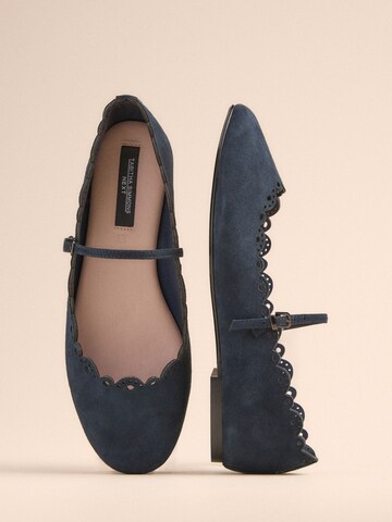Ballerines à lanières 'Elfie' Next en bleu