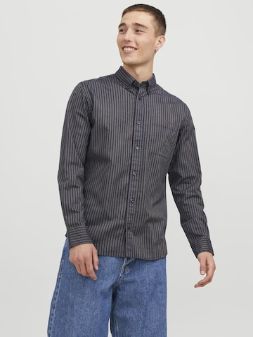 Coupe regular Chemise JACK & JONES en bleu : devant