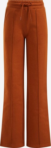 Pantalon WE Fashion en marron : devant