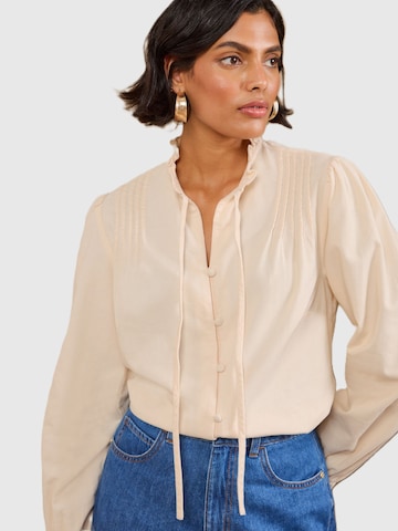 love & roses - Blusa en blanco: frente