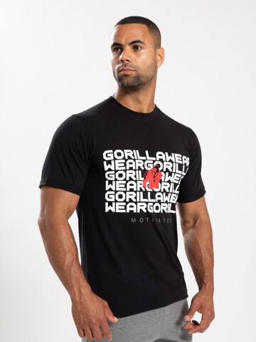 Gorilla Wear Shirt 'Bradley' in Zwart: voorkant