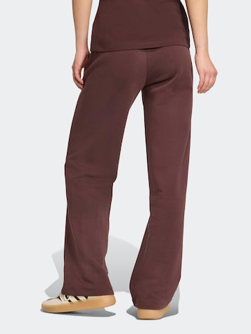 Wide leg Pantaloni sportivi di ADIDAS SPORTSWEAR in marrone