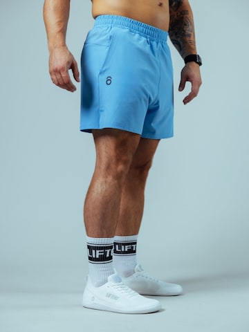 Lifters Slimfit Sporthose 'Raw Gym Shorts - Short Cut'‌‌‌‌‌‌‌‌‌‌ in Blau