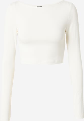 T-shirt Gina Tricot en blanc : devant