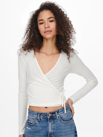 ONLY - Camiseta 'Emma' en blanco: frente