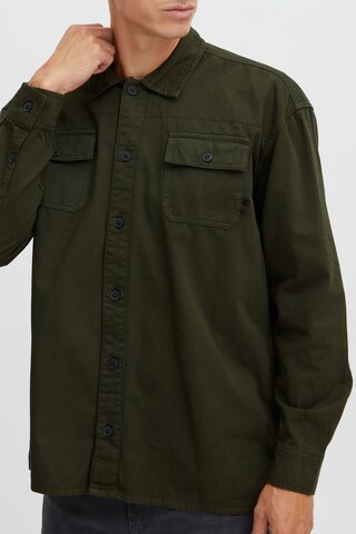 BLEND Comfort fit Button Up Shirt in Green