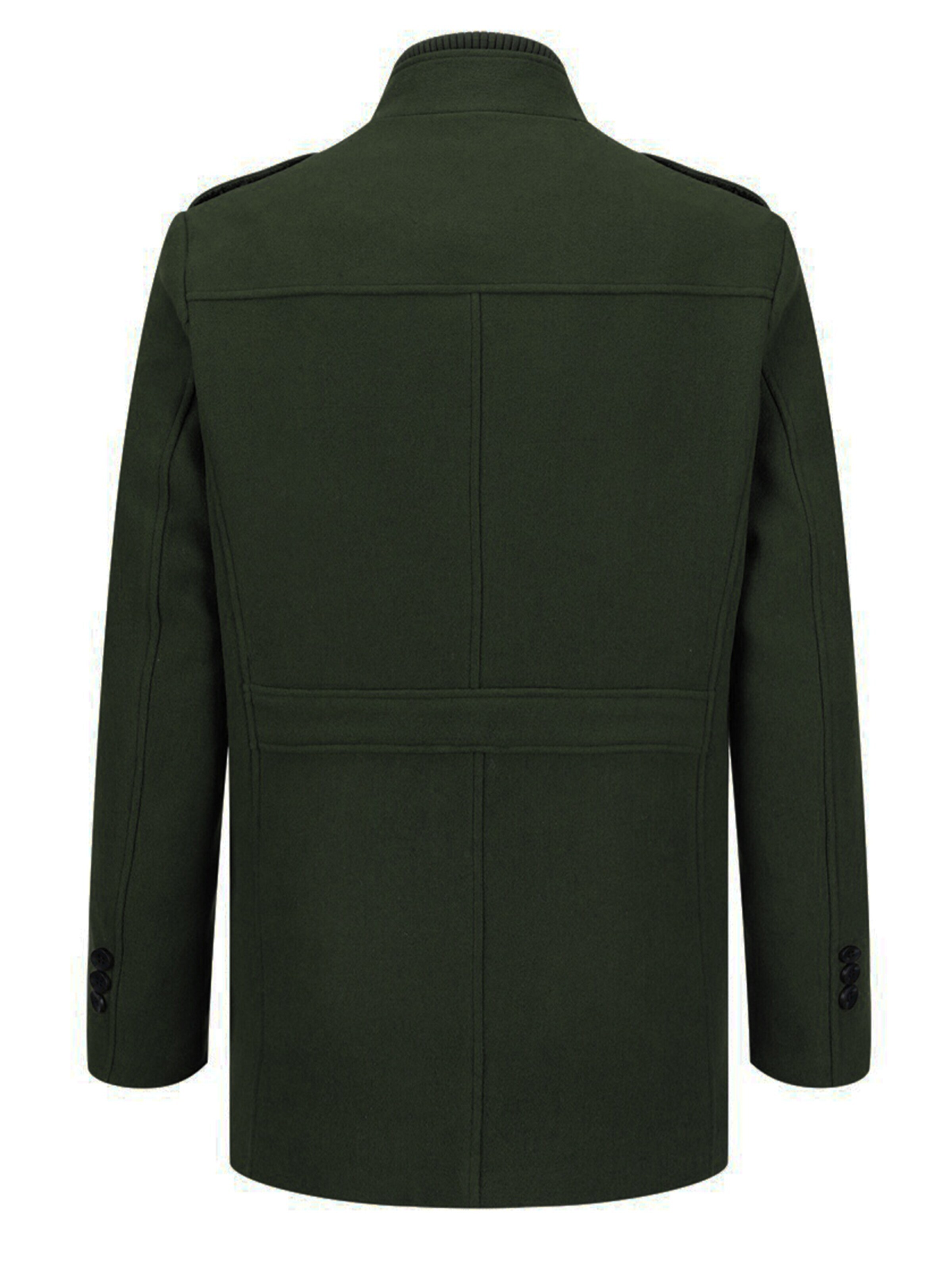 ALLTHEMEN Winter Coat 'Winterruhe' in Green