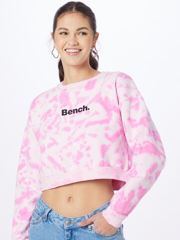 BENCH Sweatshirt 'JANEY' in Pink: predná strana