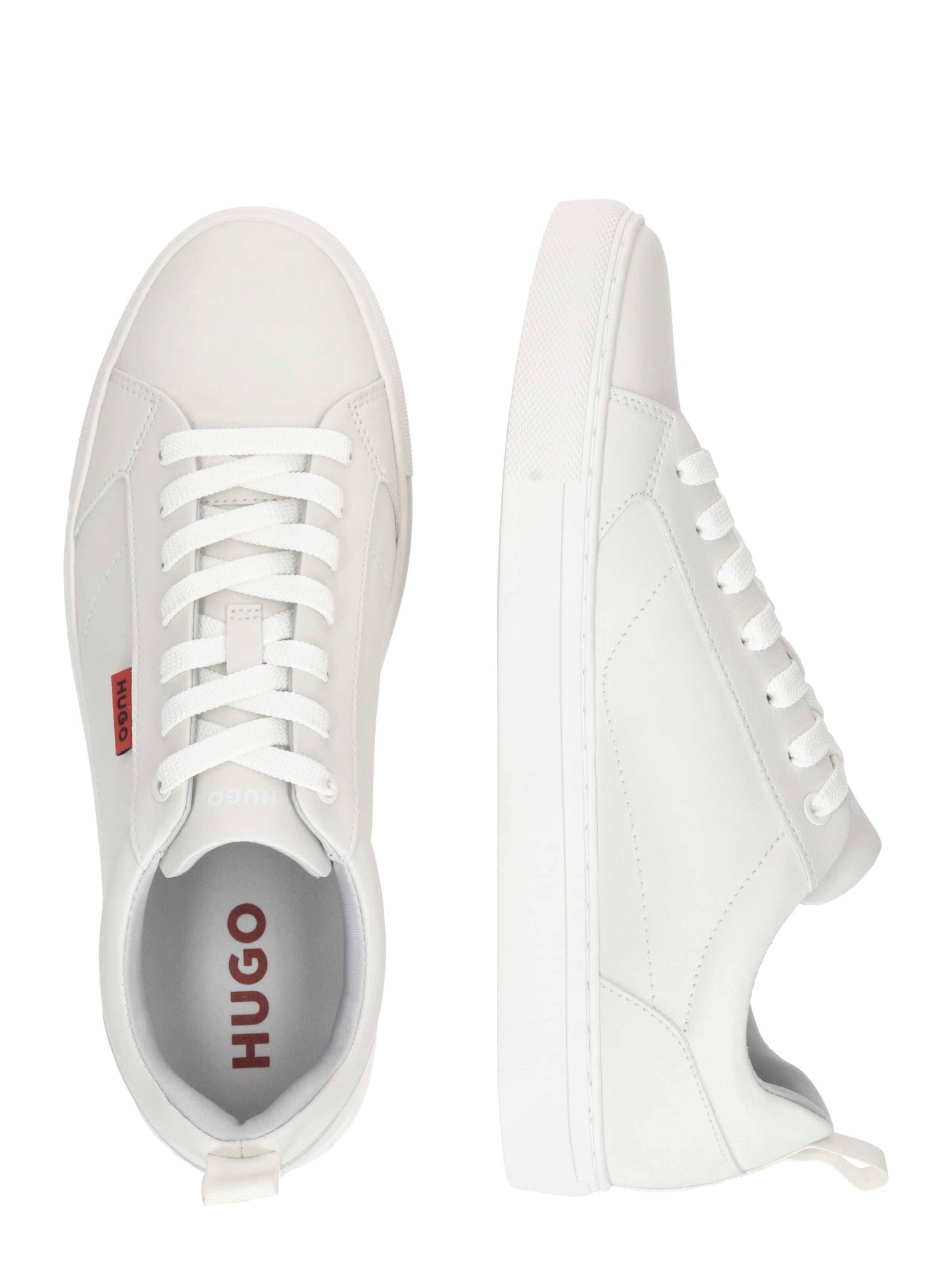 Sneaker low 'Morrie' de la HUGO pe alb