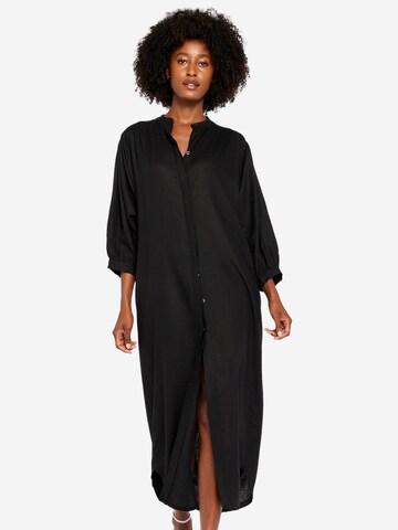 Robe-chemise LolaLiza en noir : devant