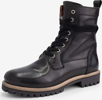 Travelin Lace-Up Boots 'Kvinlog' in Black: front