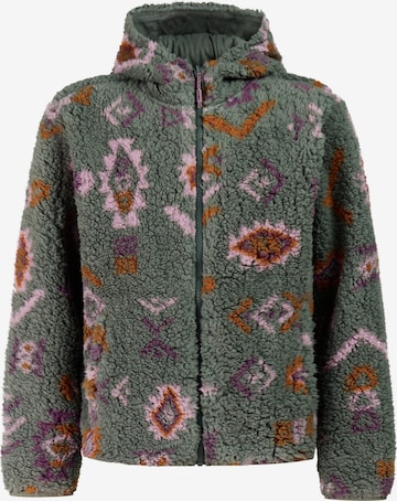 PROTEST Fleece jas 'PRTKylee JR' in Groen: voorkant