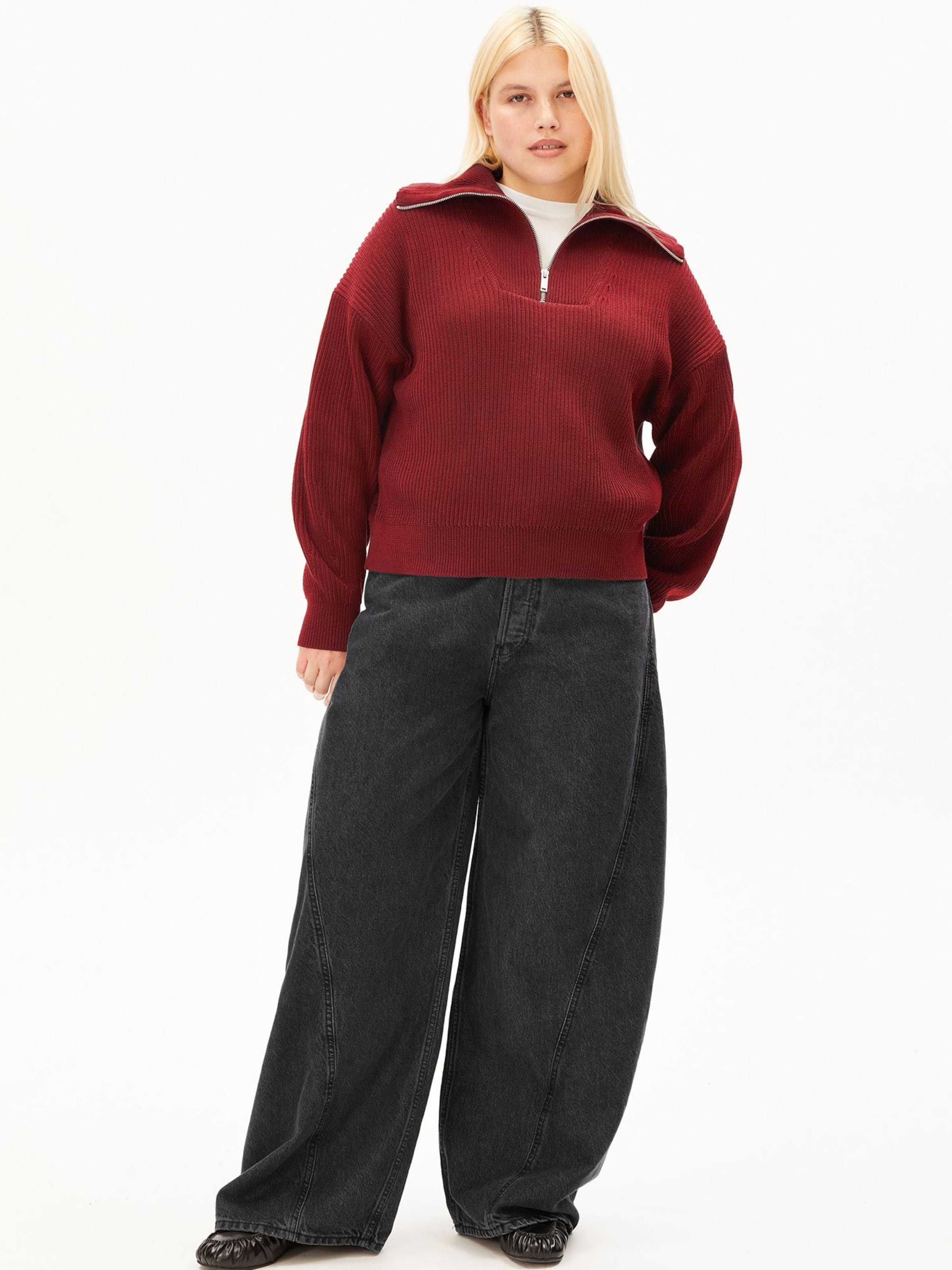 ARMEDANGELS Sweater 'Vanise' in Red