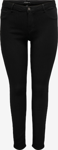 juoda ONLY Carmakoma Siauras Džinsai 'CARTHUNDER': priekis