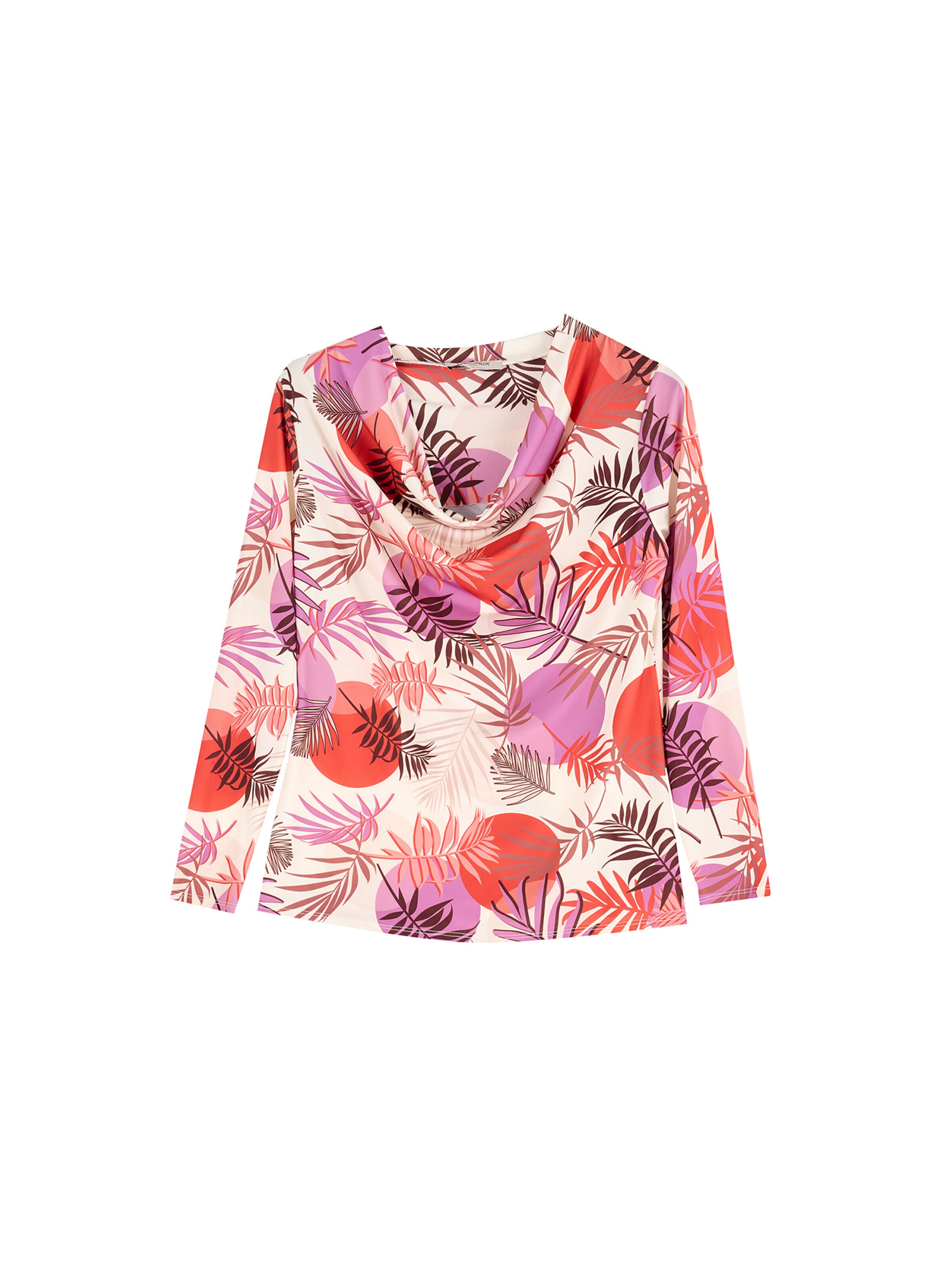 Camicia da donna 'Laurad' in 4XL Camomilla Italia di colore beige / prugna / sambuco / rosso arancione, Visualizzazione prodotti