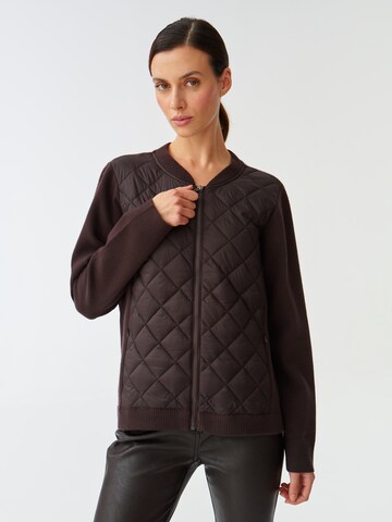 TATUUM Sweat jacket in Brown: front