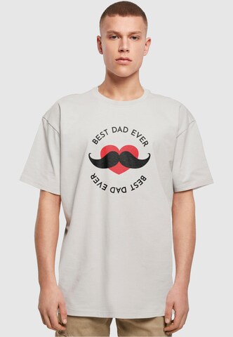 Merchcode T-Shirt 'Fathers Day - Best dad' in Grau: predná strana