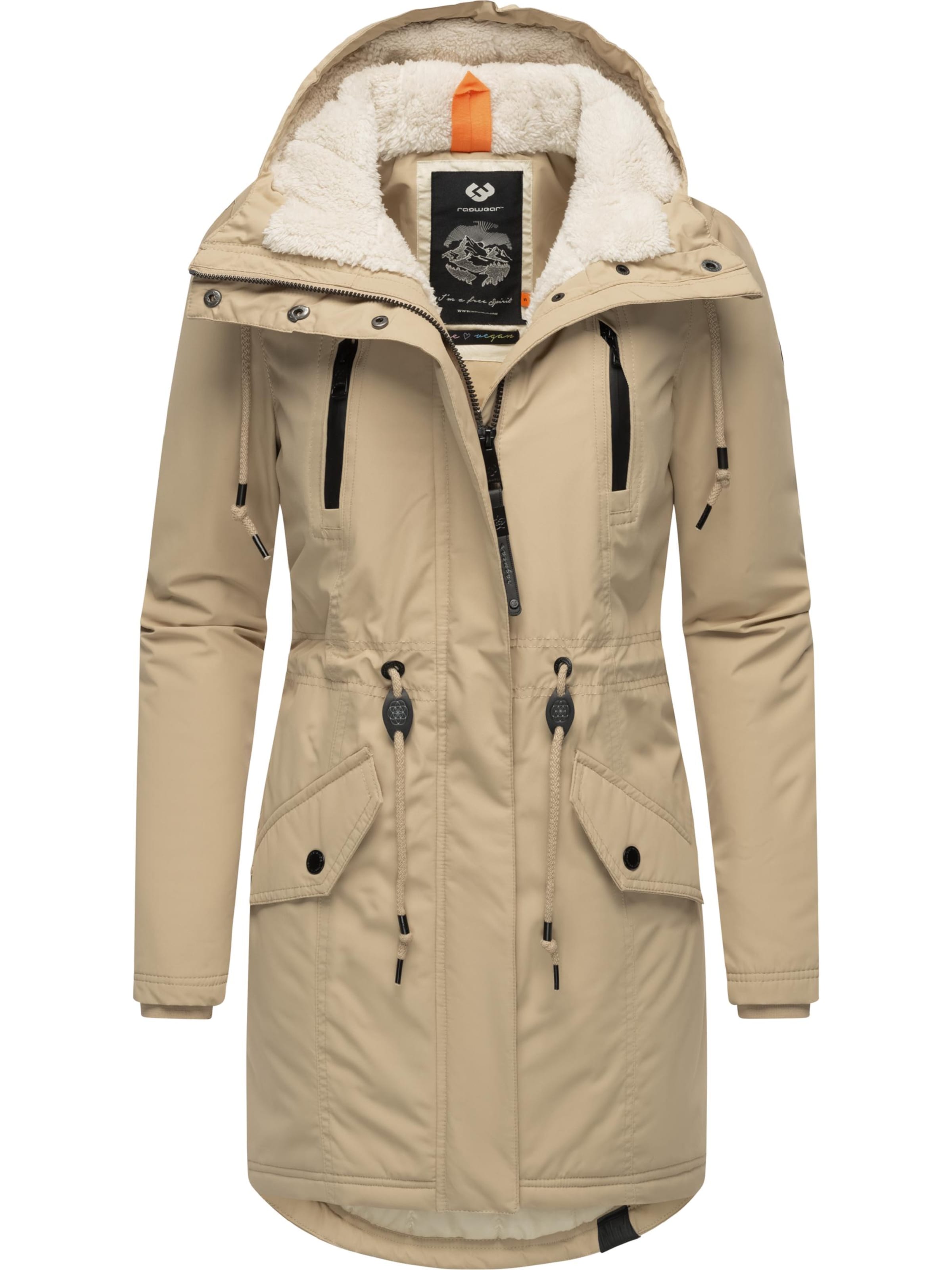 Parka invernale 'Elsien' di Ragwear in beige