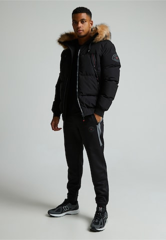 Zavetti Canada NAVAX HOODED BOMBER JACKET ' ' in Schwarz