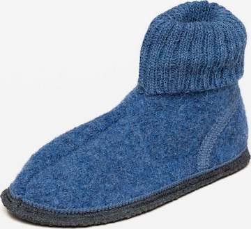 kitz-pichler Slippers 'Hüttenschuh Oetz' in Blue: front