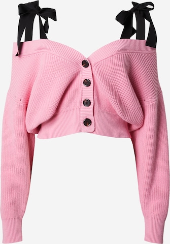 PINKO Knit Cardigan in Pink: front