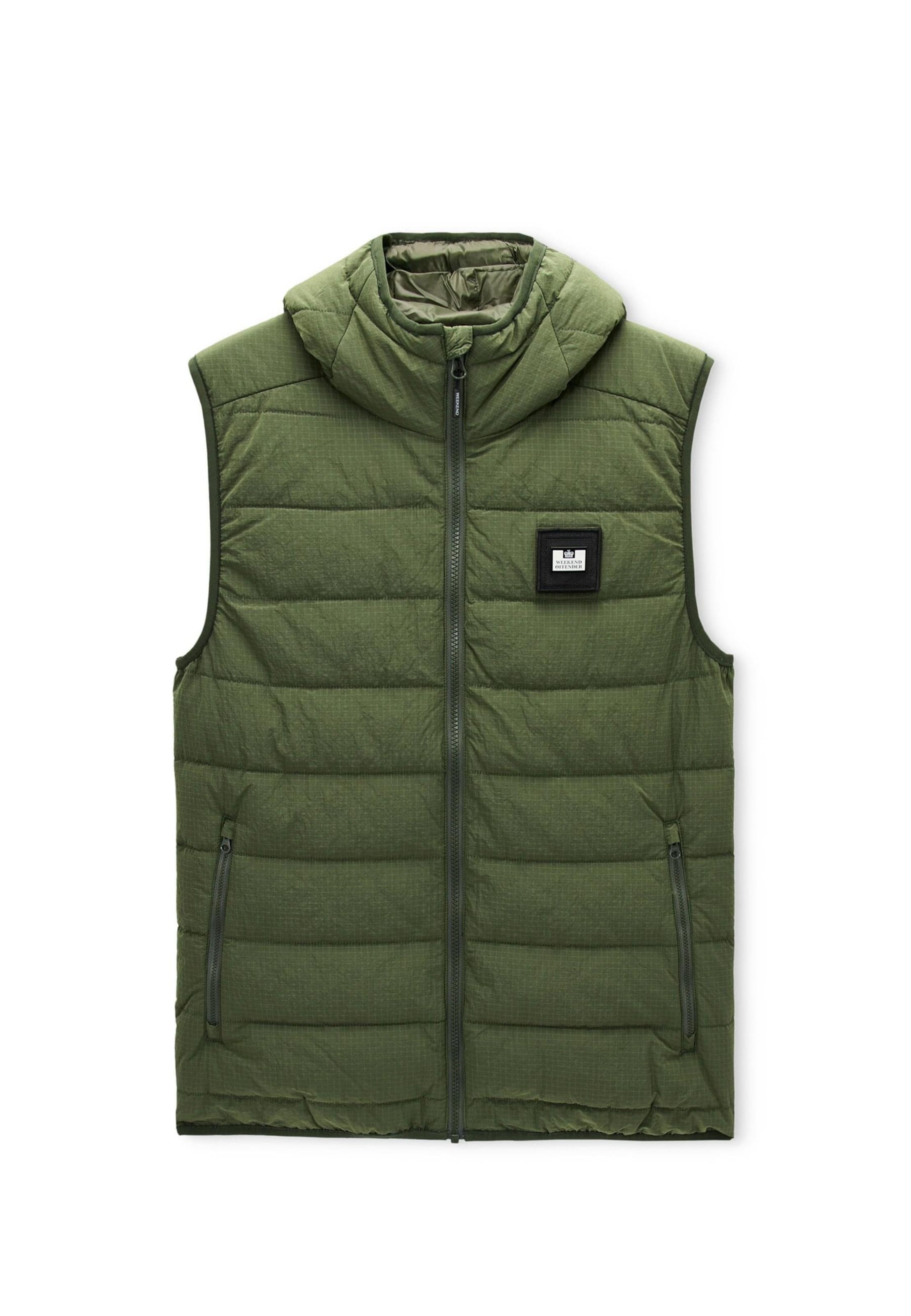 Weekend Offender Weste 'Toronto' in Grün: Vorderseite