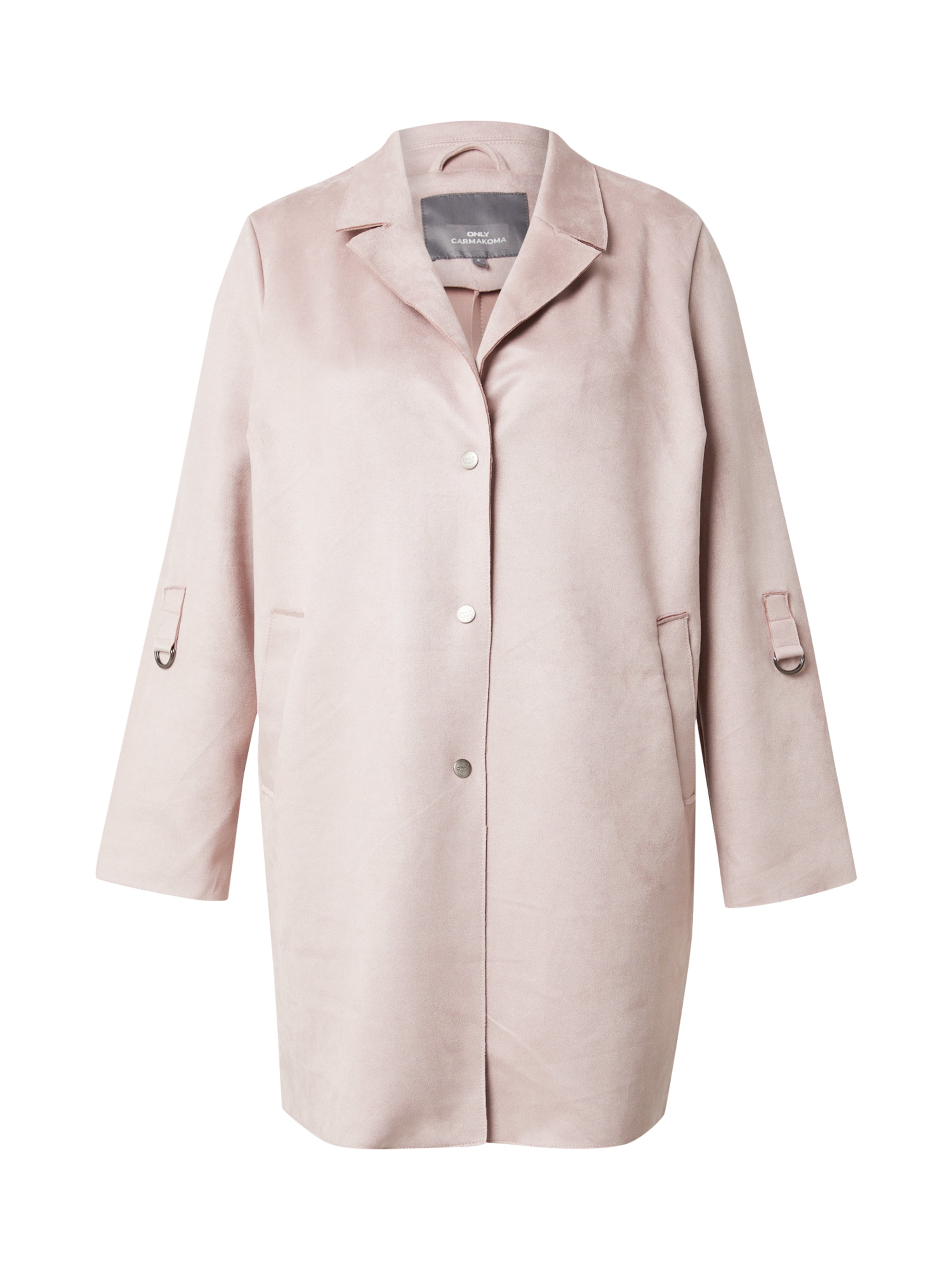ONLY Carmakoma Ανοιξιάτικο και φθινοπωρινό παλτό 'CARJOLINE' σε ροζ: μπροστά