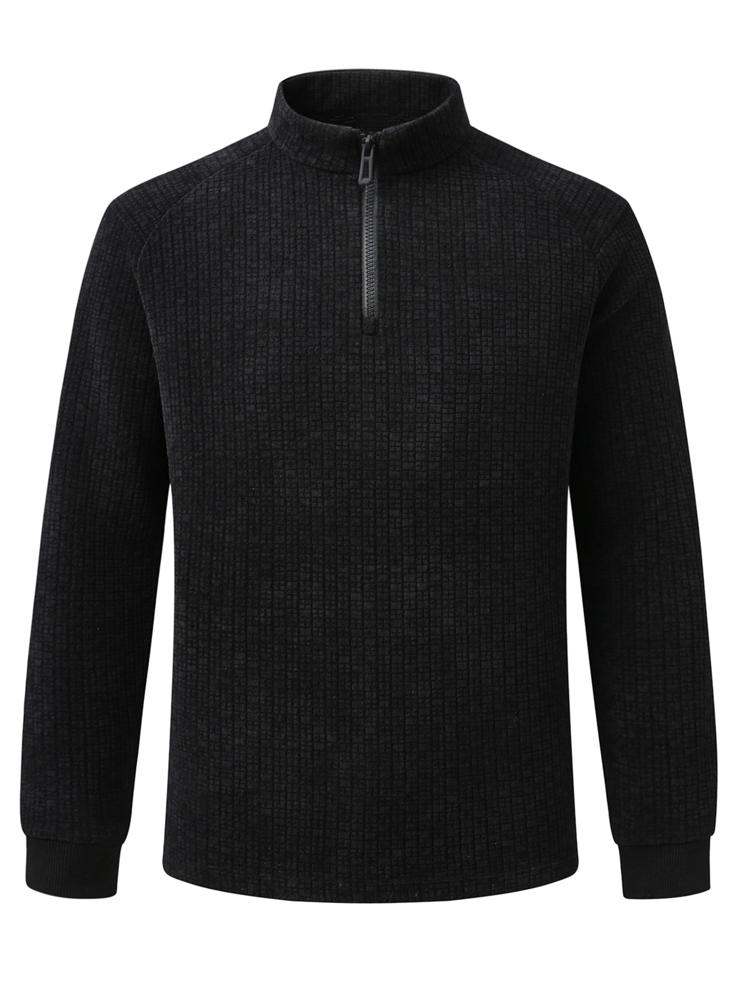 ALLTHEMEN Sweatshirt 'Stille' in Black: front