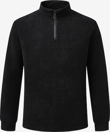 ALLTHEMEN Sweatshirt 'Stille' in Black: front