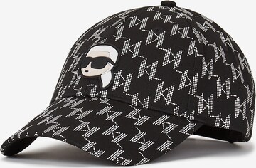 Șapcă 'Ikonik' de la Karl Lagerfeld pe negru: față