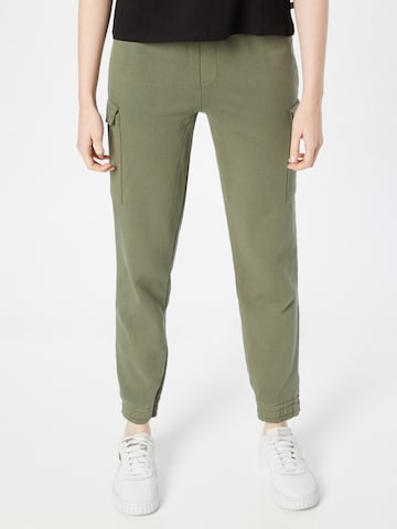 ROXY Tapered Cargo Pants 'FLIGHT TIME' in Green: front