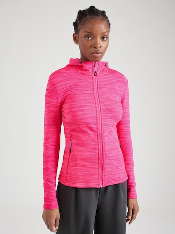 CMP Sports sweat jacket in Pink: front